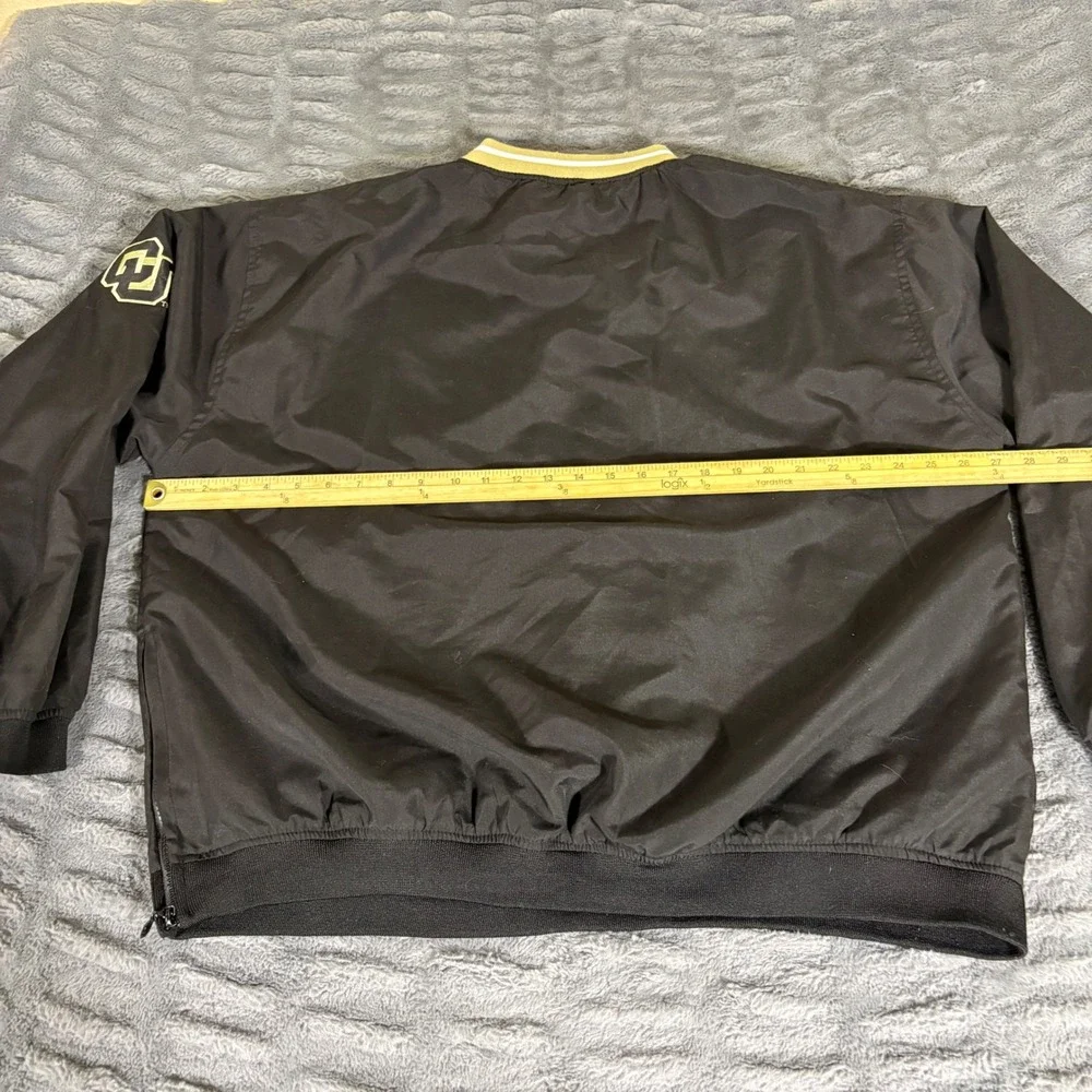 Cadre Colorado Buffaloes V-Neck Windshirt Pullover Black Gold Mens XL AR101